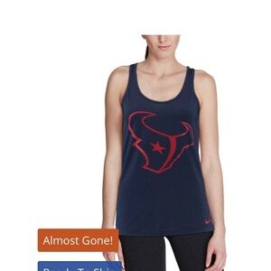 Nike dry fit NFL Houston Texans racerback tank